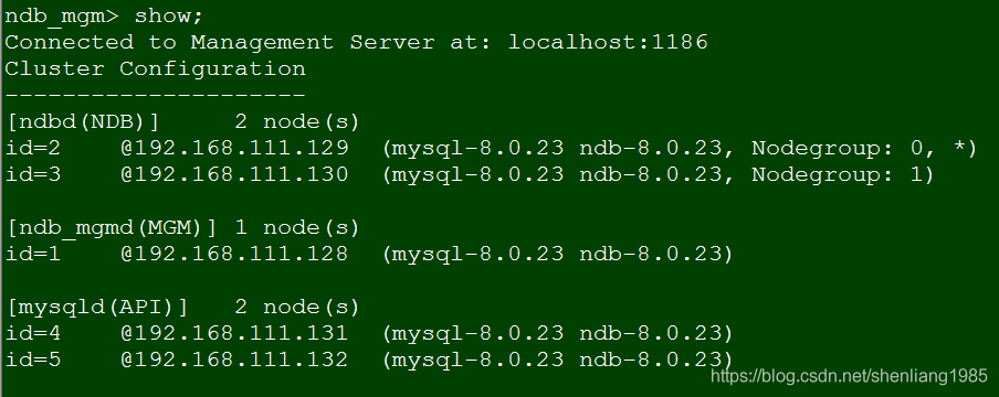 Mysql8 NDB集群二进制方式免安装配置图解_SQL_15