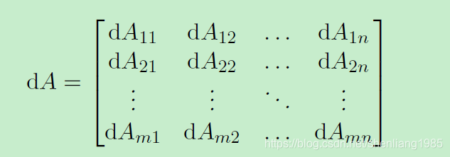 线性代数之矩阵微分_线性代数