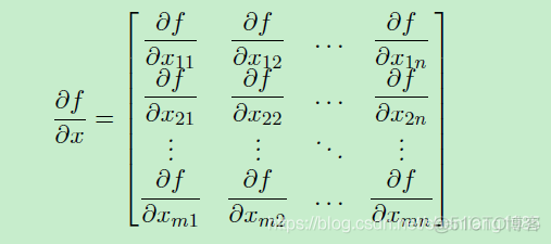 线性代数之矩阵偏导续_转置