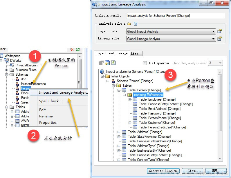 PowerDesigner 逆工程生成物理模型图解_数据库物理模型_04