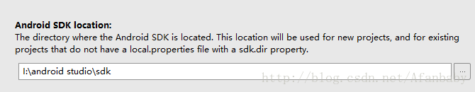 Android Studio配置遇到:android sdk location should not contain whitespace，错误_android