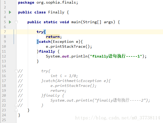 Java中的 finally 和 return 的执行顺序_System