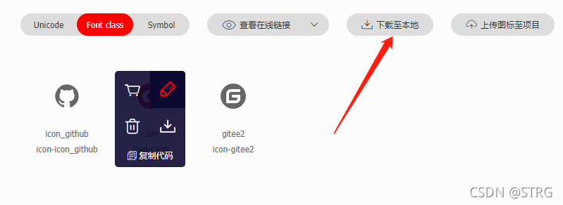 vue之iconfont图标使用（下载到本地）_css