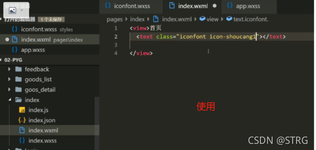 vue之iconfont图标使用（下载到本地）_javascript_04