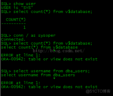 sys、system、DBA用户区别_数据库维护_03