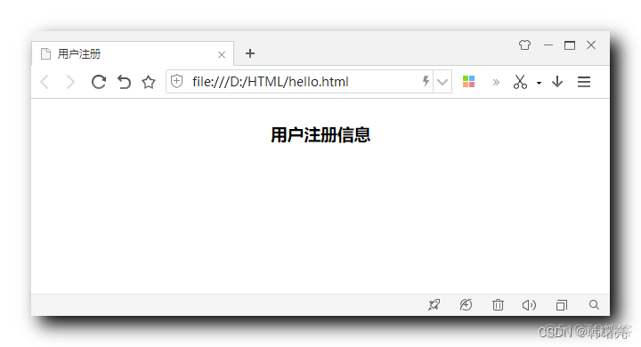 【HTML】HTML 注册表单案例 ① ( 表格设置 | 设置表格位置和大小 | 设置表格标题 | 表单设置 | 表格中设置单选按钮 )_input_03