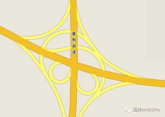 ArcGIS Pro中道路重叠十字路口的表示方法_制图