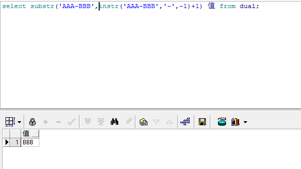 oracle截取某一个字符之前或之后的值_字符串_04
