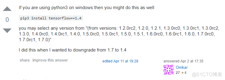 180424 如何降级tensorflow版本_tensorflow