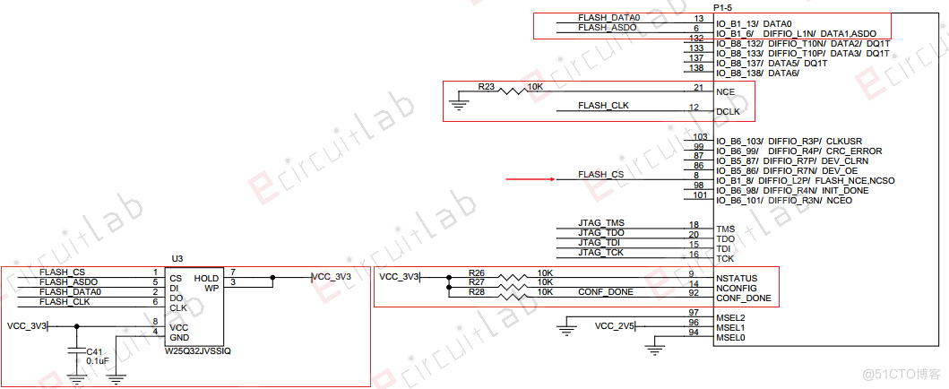 硬件电路设计-FPGA（EP4CE6）最小系统_FPGA电路_10