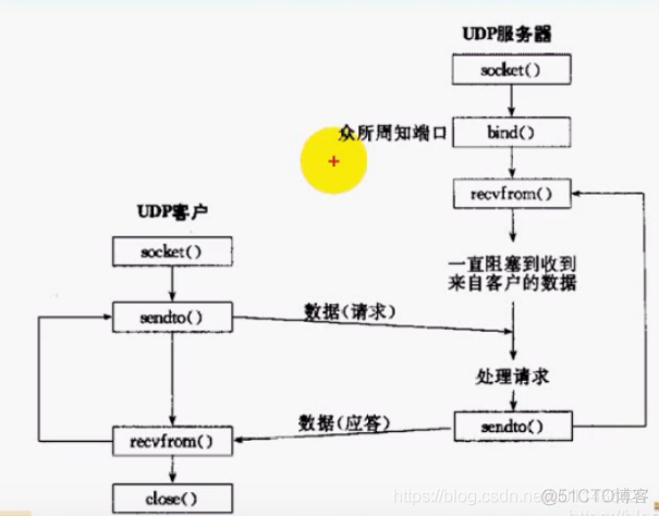 （P19）socket编程（十四）：UDP特点，UDP客户/服务基本模型，UDP回射客户/服务器，UDP注意点_客户端