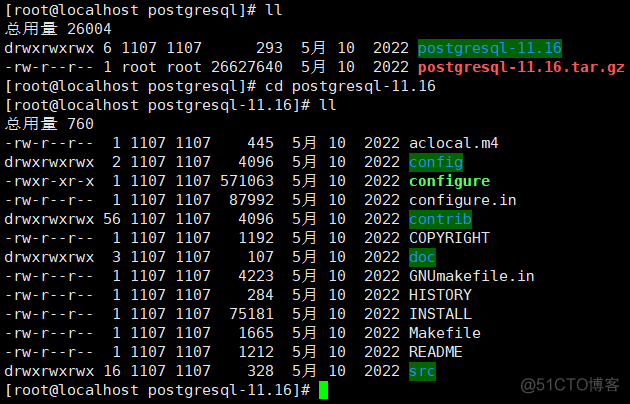 银河麒麟v10 sp1 安装 PostgreSQL 11.16_postgresql_08