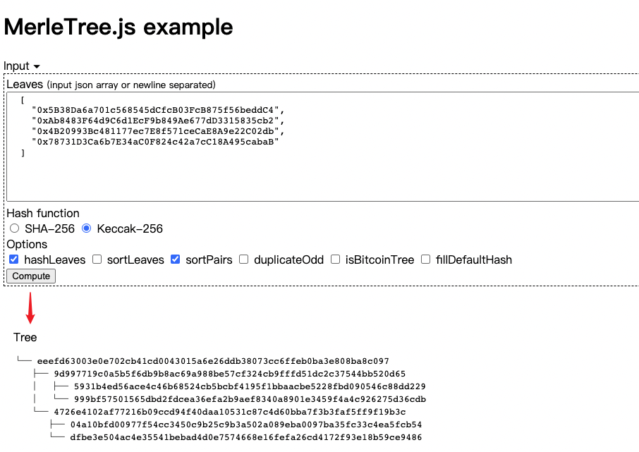 Solidity实现默克尔树 Merkle Tree_Solidity_03