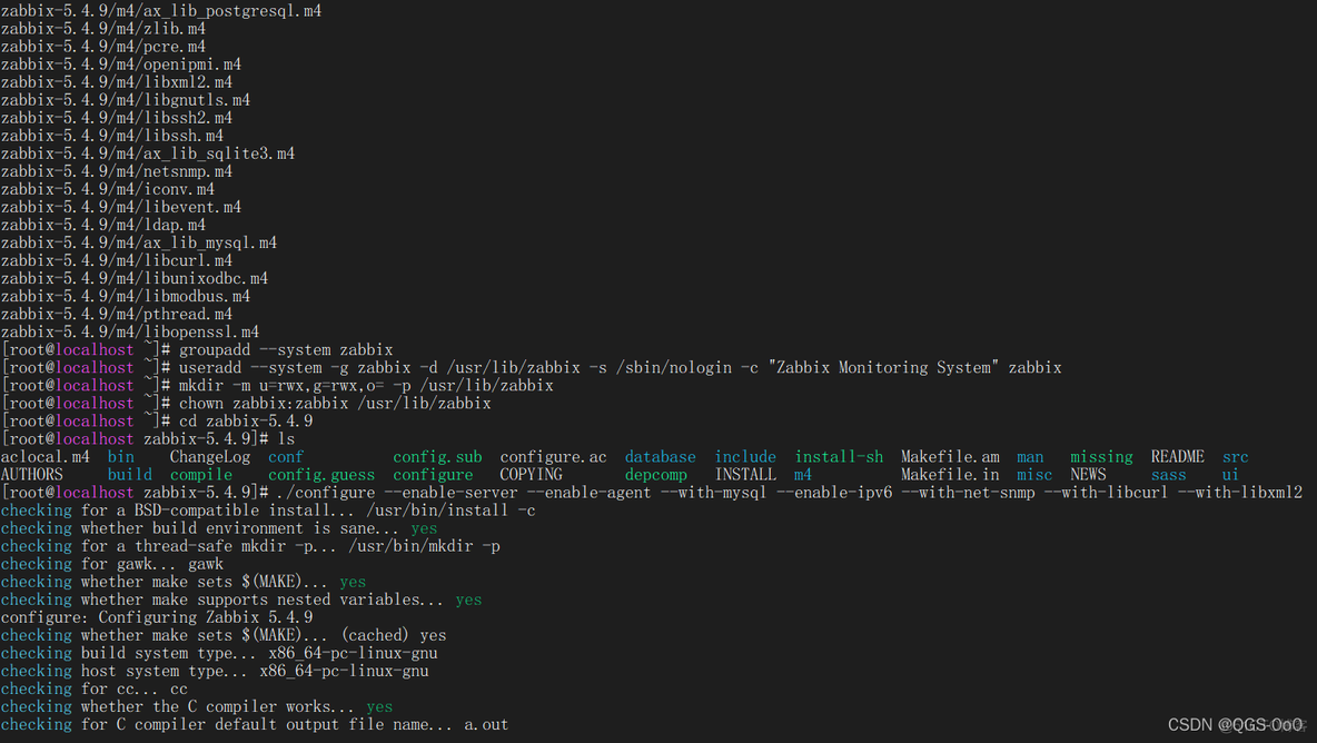 CentOS7-x86 编译安装zabbix（nginx+php+mariaDB+zabbix5.4.9）_mysql_05