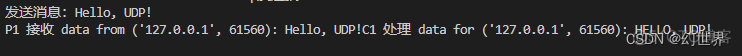 【全民Python】 Python网络通信UDP消息收发处理_数据