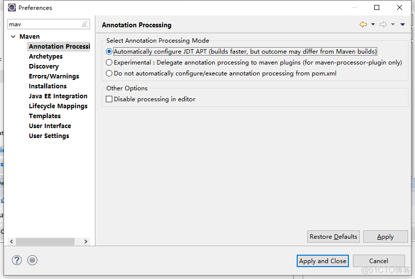 eclipse 使用 mapstruct 报错NoClassDefFoundError 解决_maven_03