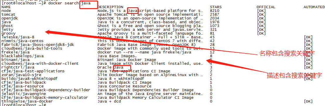 docker 下载安装镜像_java