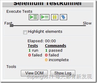 认识Selenium -- Test Runner 模式和使用_command_02