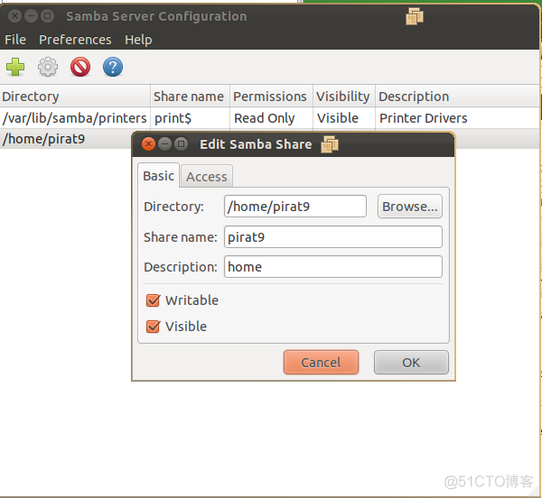 怎样在 Ubuntu 13.04 Raring Ringtail , 12.10, 12.04 中安装和设置 Samba 实现网上邻居共享..._操作系统_02