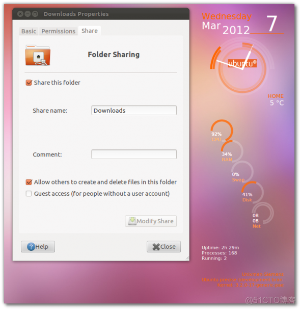怎样在 Ubuntu 13.04 Raring Ringtail , 12.10, 12.04 中安装和设置 Samba 实现网上邻居共享..._python_05