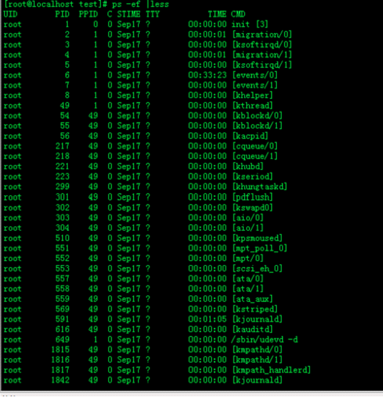 linux命令之less 命令_操作系统_02