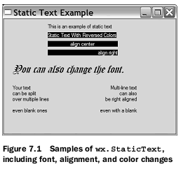 Python实例讲解 -- wxpython 基本的控件 （文本）_Python