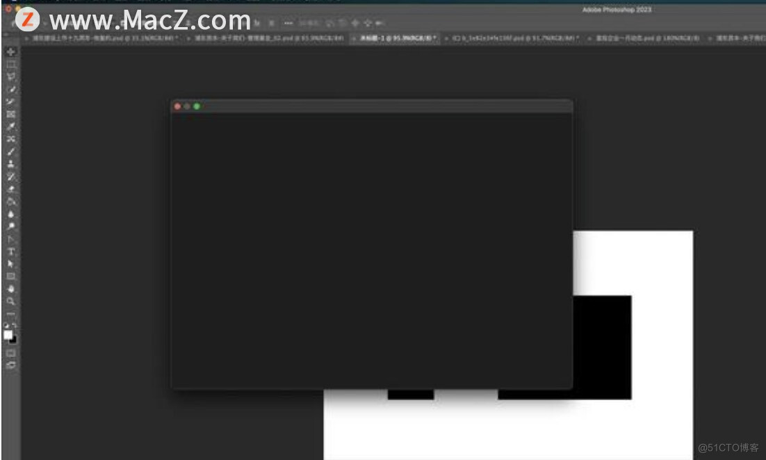 ps2023 mac版存储为窗口显示空白、黑屏解决方法_解决方法