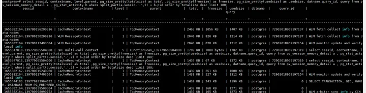 内核不中断前提下，Gaussdb（DWS）内存报错排查方法_sql_06