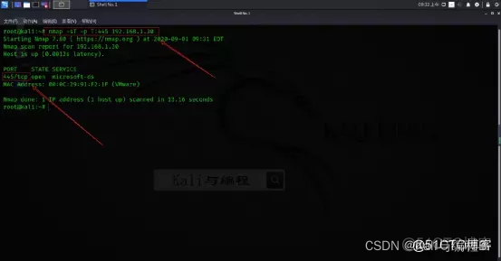 网络安全与网站安全及计算机安全：如何使用Kali Linux的Nmap探测目标计算机端口状态_linux_09
