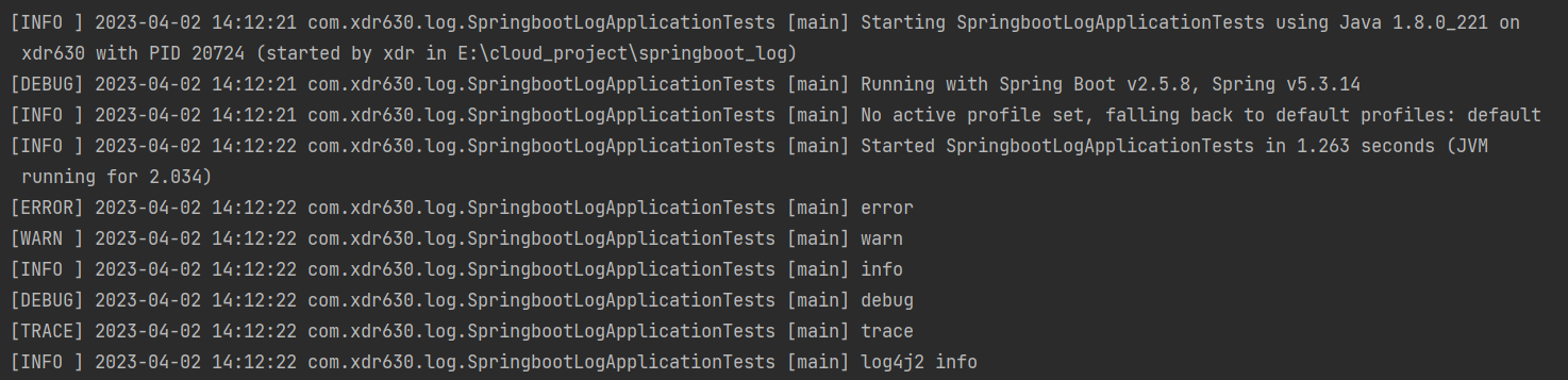 SpringBoot中日志的使用_java_02