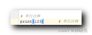 【Python】Python 注释 ( 单行注释 | 多行注释 | 代码示例 )_开发语言_02
