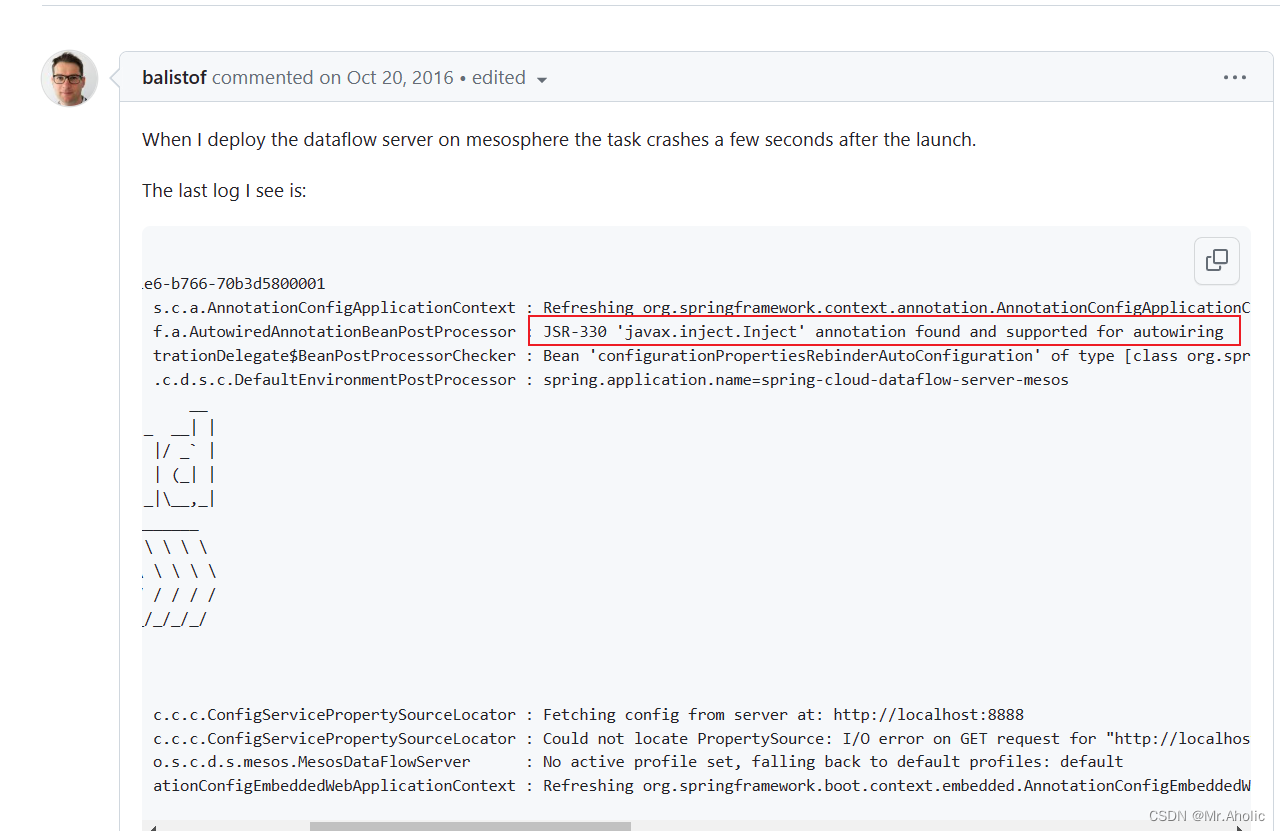 JSR-330 ‘javax.inject.Inject‘ annotation found and supported for autowiring_java