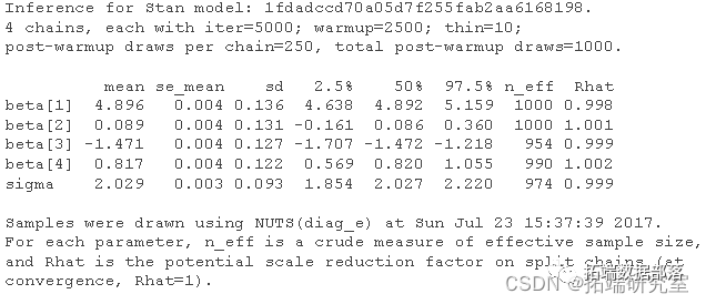 MCMC的rstan贝叶斯回归模型和标准线性回归模型比较|附代码数据_Stan_05