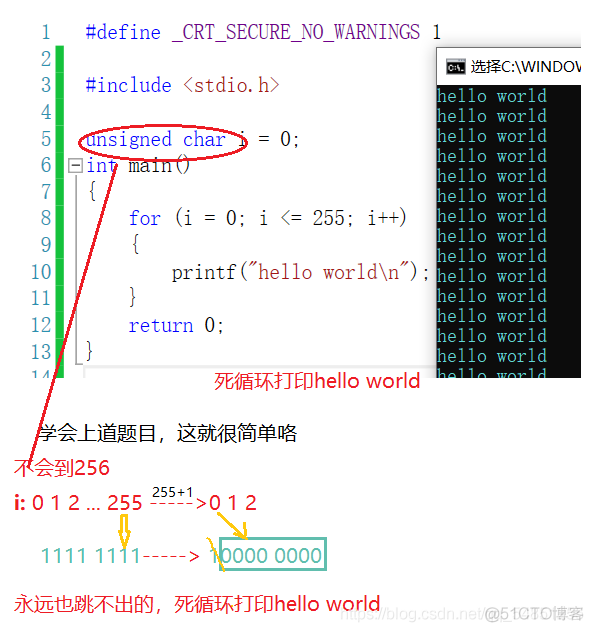 深度剖析数据在内存中的存储 —— 整型 | 浮点型在内存中的存储 | 大小端字节序_#include_21