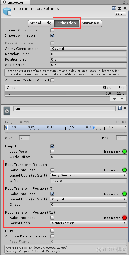 Unity动画系统详解6：如何做好角色的移动动画？（Root Motion详解）_动画_03