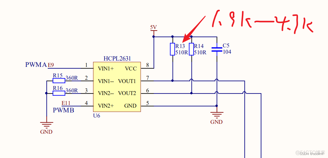 stm32F4小车板更正20230414光耦电阻更正_stm32