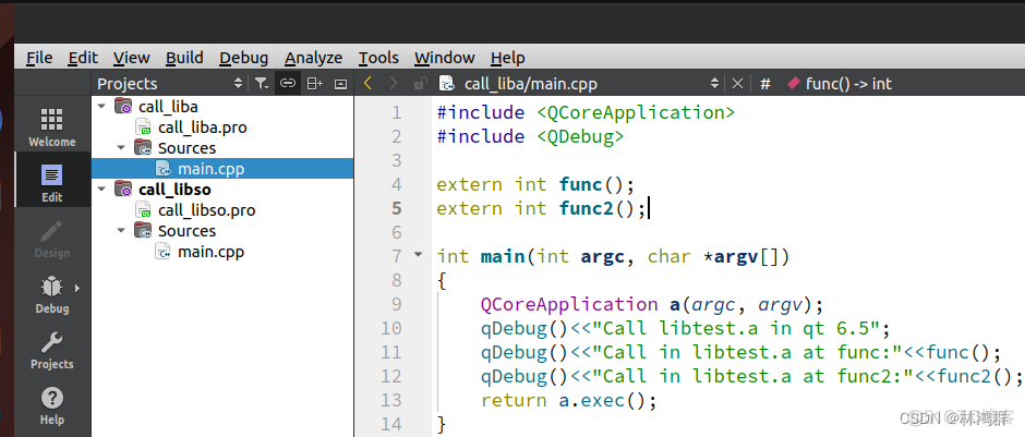 Qt5.12實戰之Qt調用Linux靜態庫(.a)與動態庫(.so)_ubuntu_09