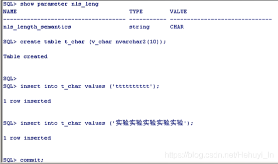 Oracle NCHAR与NVARCHAR2 最大字符数和最大字节数_oracle_02