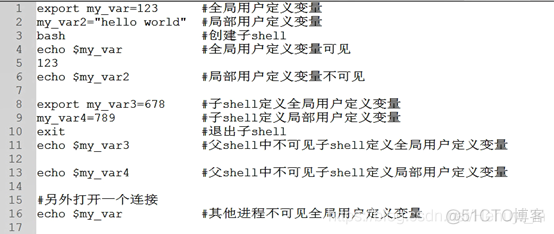 shell脚本编程笔记（一）—— shell简介与变量_子进程_10