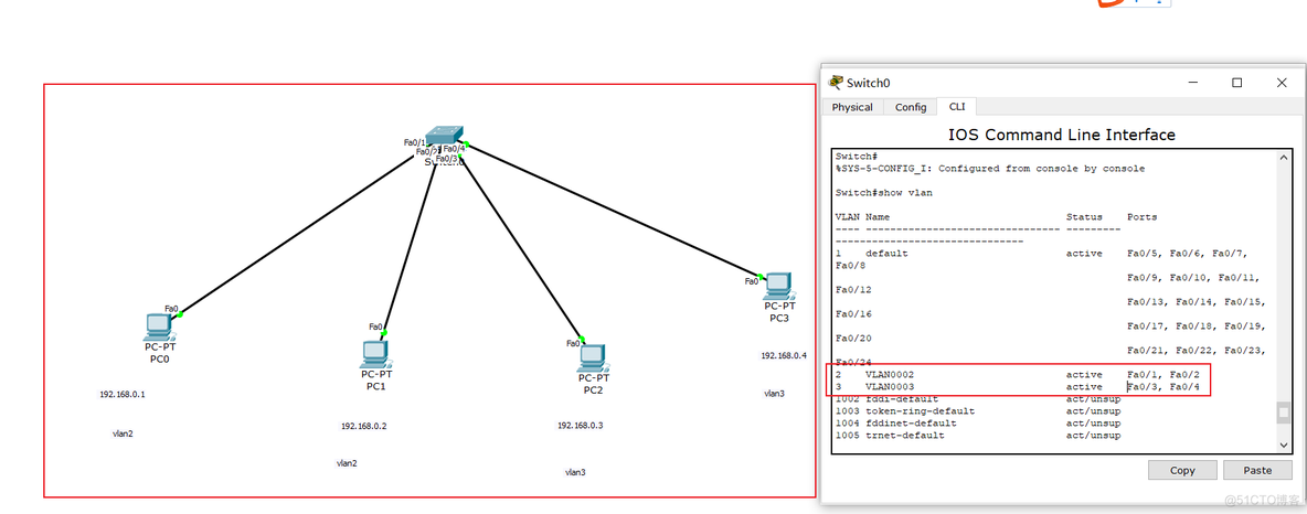 【Cisco Packet Tracer| 三.单交换机划分VLAN】_计算机网络实验_11