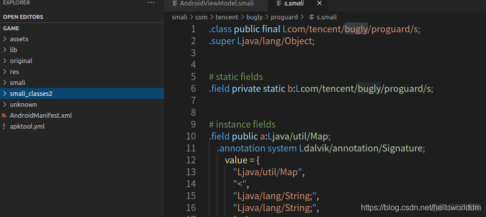 实战分析smali汇编代码_java