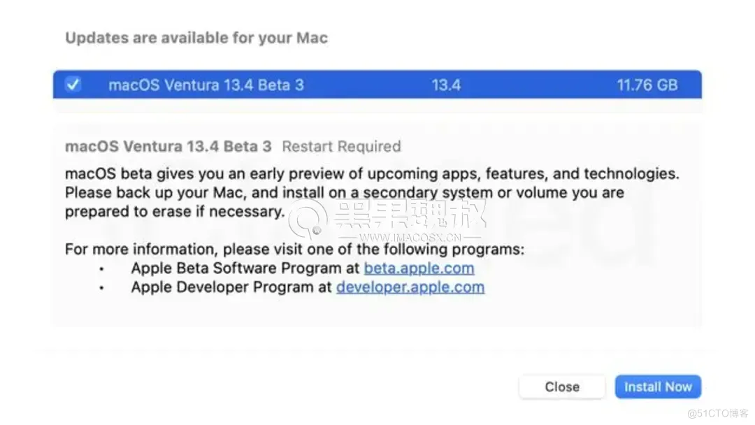 macOS 13.4Beta 3（22F5049e）发布_macOS_02