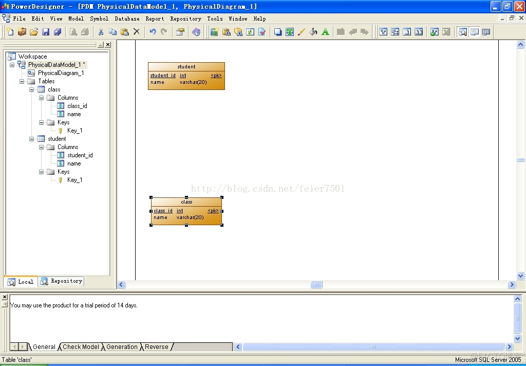 powerdesigner15 物理数据模型_SQL_05