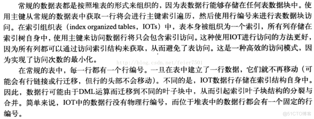 oracle 索引组织表IOT_bc