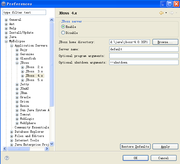 MyEclipse_5.5.1GA + 绿色版jdk +JBoss +maven_操作系统_13