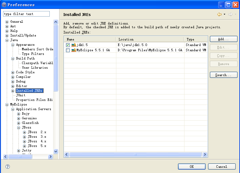 MyEclipse_5.5.1GA + 绿色版jdk +JBoss +maven_操作系统_14