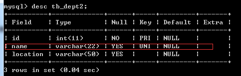 MySQL唯一性条件约束 mysql唯一性约束怎么设置_字段_02