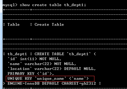 MySQL唯一性条件约束 mysql唯一性约束怎么设置_语法规则_06