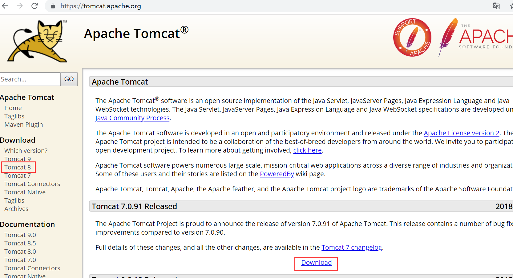 Linux—Centos 7.x安装Tomcat8_tomcat